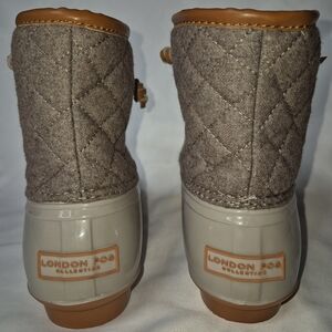London Fog Women's Quilted Tan Boots